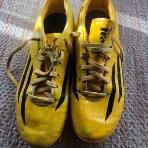 Adidas indoor turf soccer cleats.